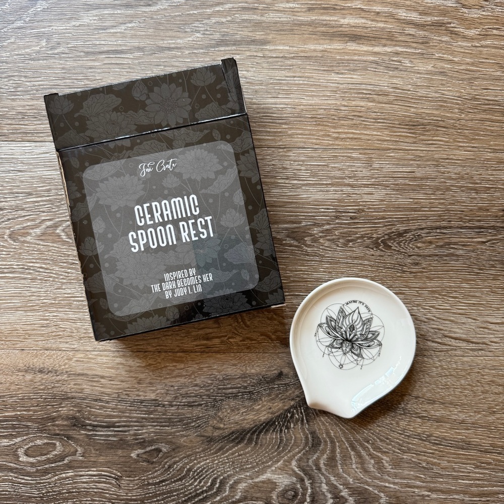 Fae Crate Exclusive The Dark Becomes Her Ceramic Spoon Rest